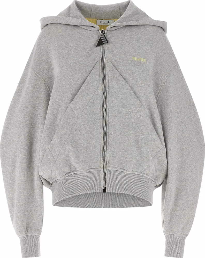 The Attico Gray Cotton Sweatshirt