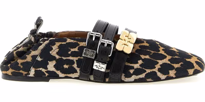 Multicolor Cotton Ballet Flats