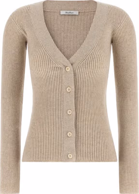 Beige Wool Cardigan