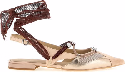 Multicolor Leather Ballet Flats