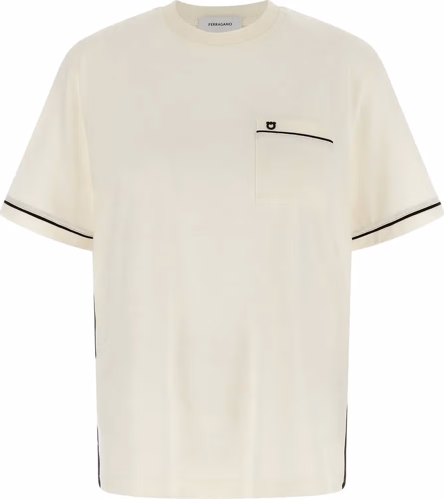 Ferragamo Beige Cotton T-Shirt