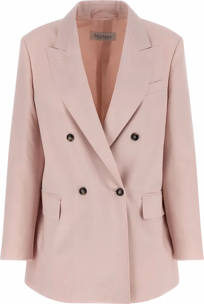 Max Mara Multicolor Virgin Wool Blazer