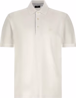 White Cotton Polo Shirt