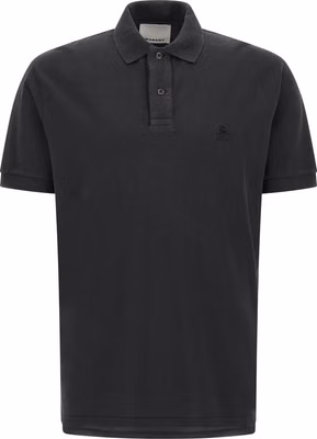 Black Cotton Polo Shirt