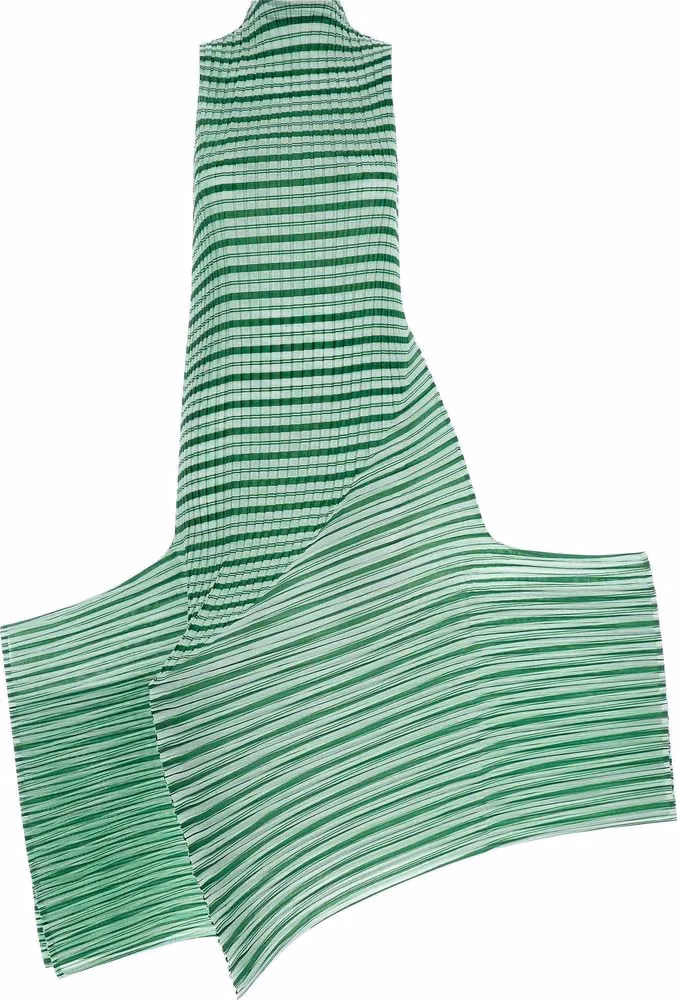Issey Miyake Bicolor Polyester Long Dress