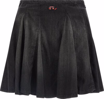 Black Cotton Long Skirt