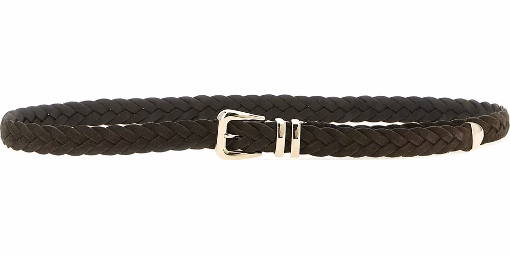 Brunello Cucinelli Brown Bull Skin Belt