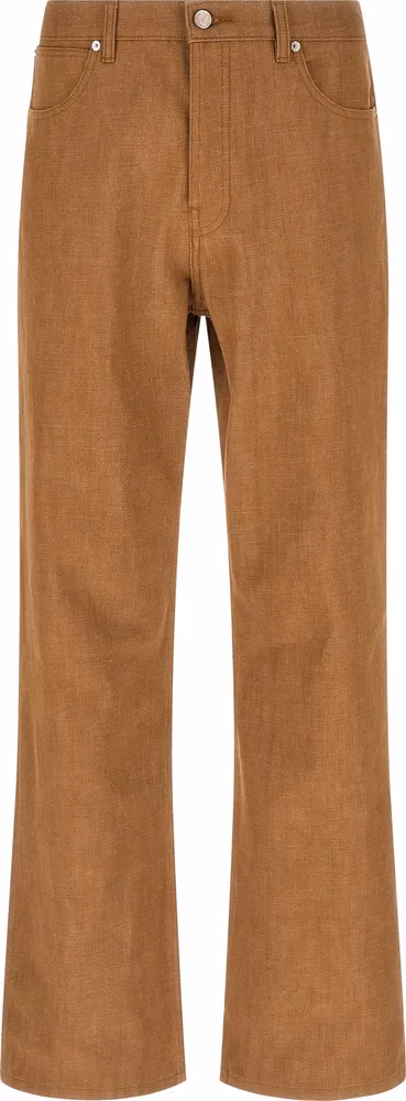 A.P.C. Brown Cotton Jeans Denim