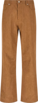 Brown Cotton Jeans Denim