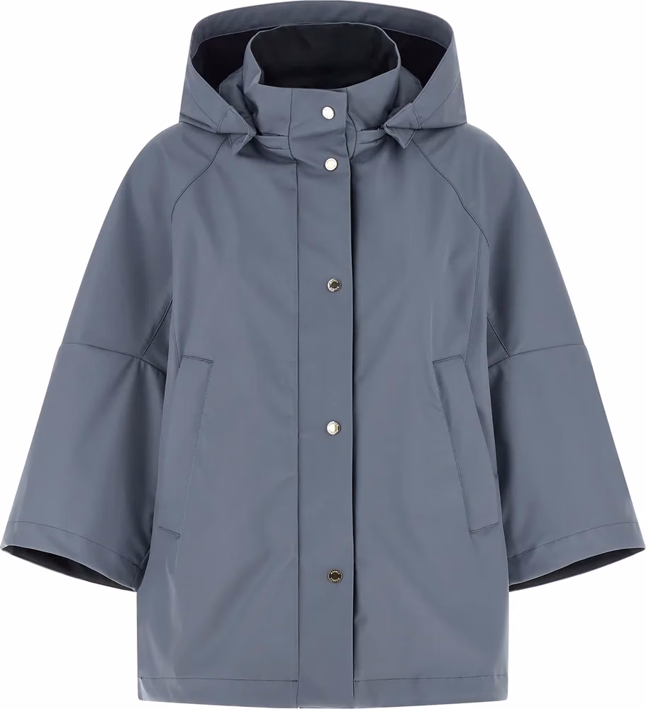 MooRER Blue Polyester Shell Jacket