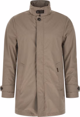 Gray Polyester Shell Jacket