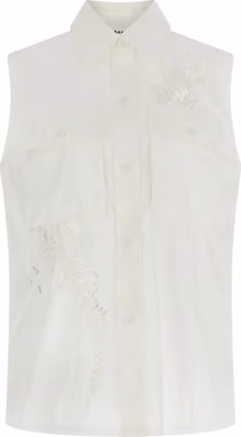 White Polyamide Blouse