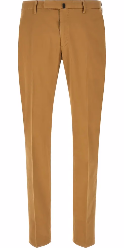 Incotex Brown Cotton Casual Pants