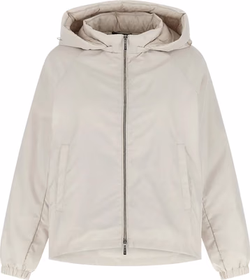 Beige Polyester Shell Jacket