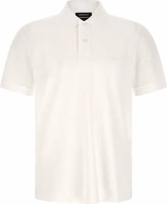 White Cotton Polo Shirt