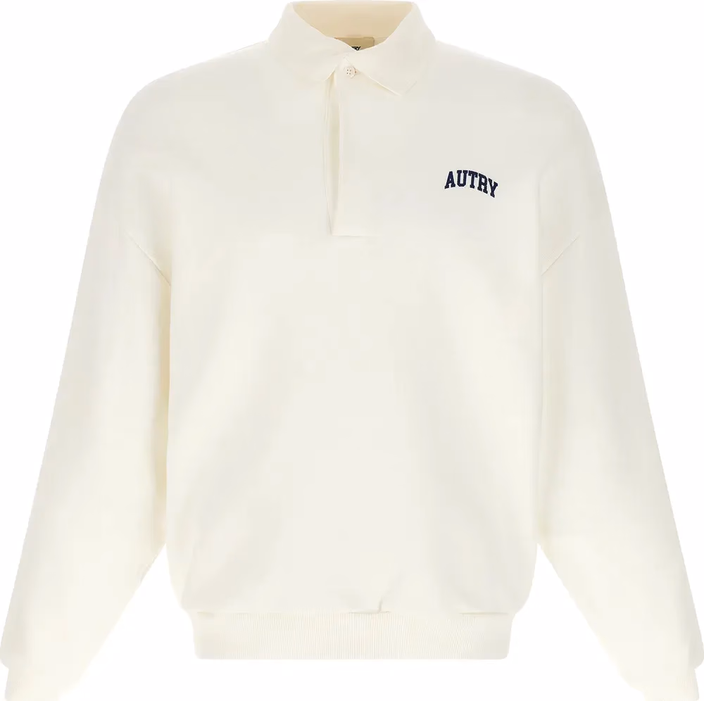 Autry White Cotton Sweatshirt