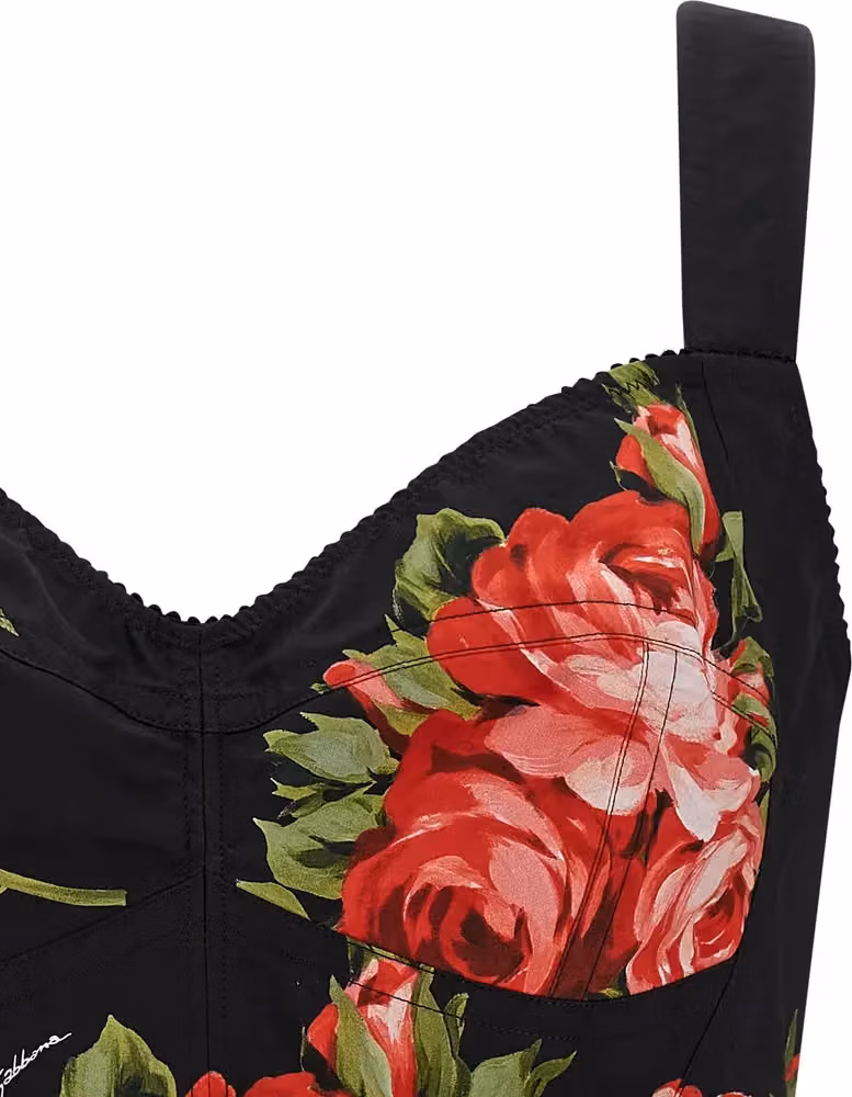 Dolce & Gabbana Black Cotton Tank Tops