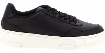 Black Polyester Low Top Sneakers