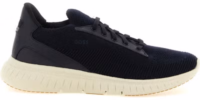 Blue Cowhide Athletic Sneakers