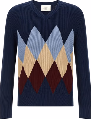 Blue Cotton Cardigan