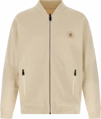 Beige Polyamide Bomber