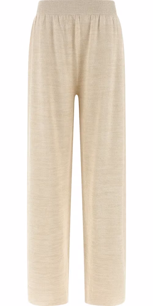 Fabiana Filippi Gold Cotton Casual Pants