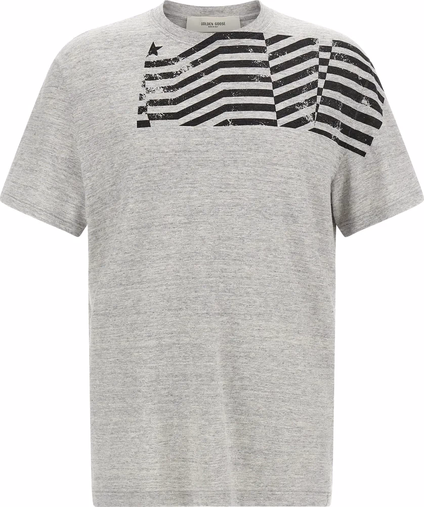 Golden Goose Gray Cotton T-Shirt