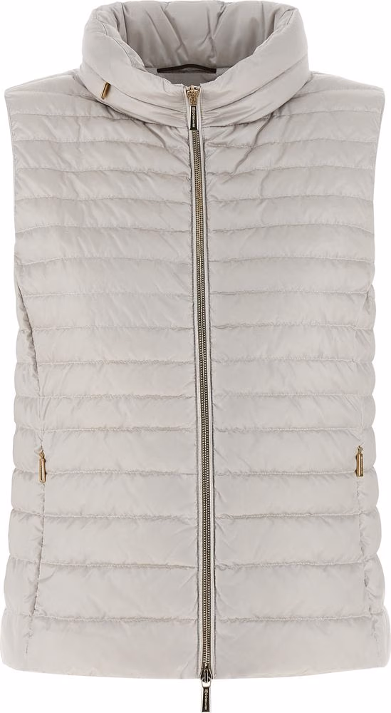 MooRER Beige Polyester Sleeveless Jacket