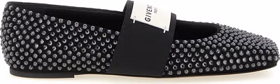 Black Calfskin Ballet Flats