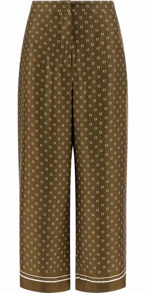 Max Mara Bicolor Silk Casual Pants