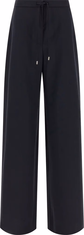 Max Mara Blue Virgin Wool Casual Pants