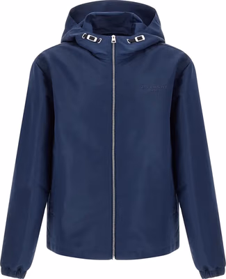 Blue Polyester Shell Jacket