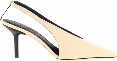 Beige Lambskin High Heel Pumps