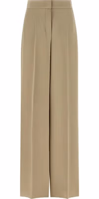 Beige Silk Dress Pants