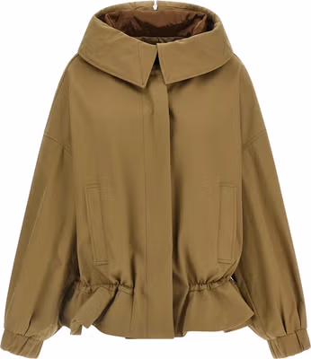 Beige Cotton Shell Jacket