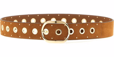 Brown Lamb Leather Regular Belt