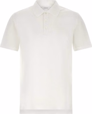 White Cotton Polo Shirt