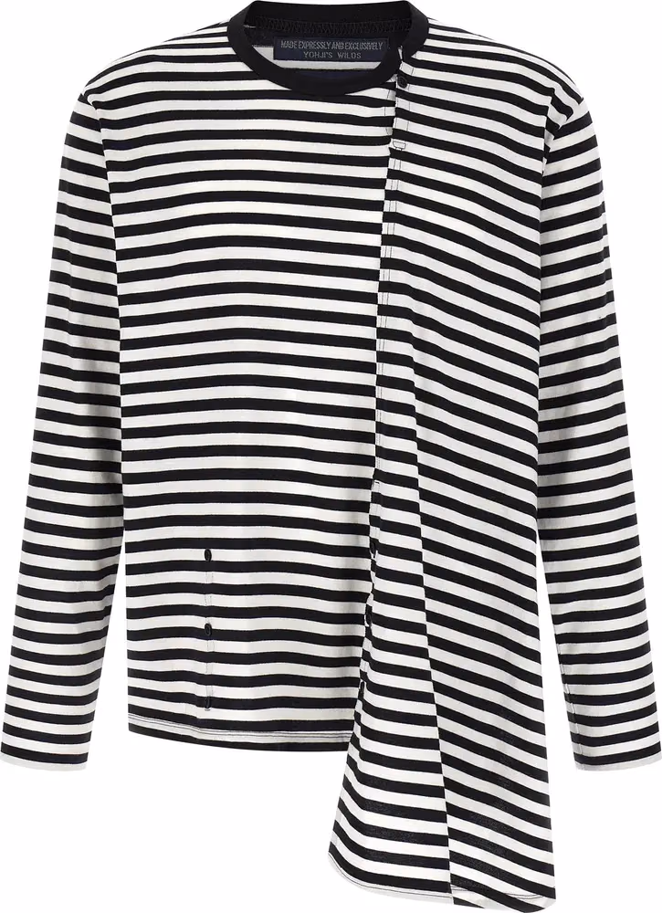 Yohji Yamamoto Bicolor Cotton Cardigan