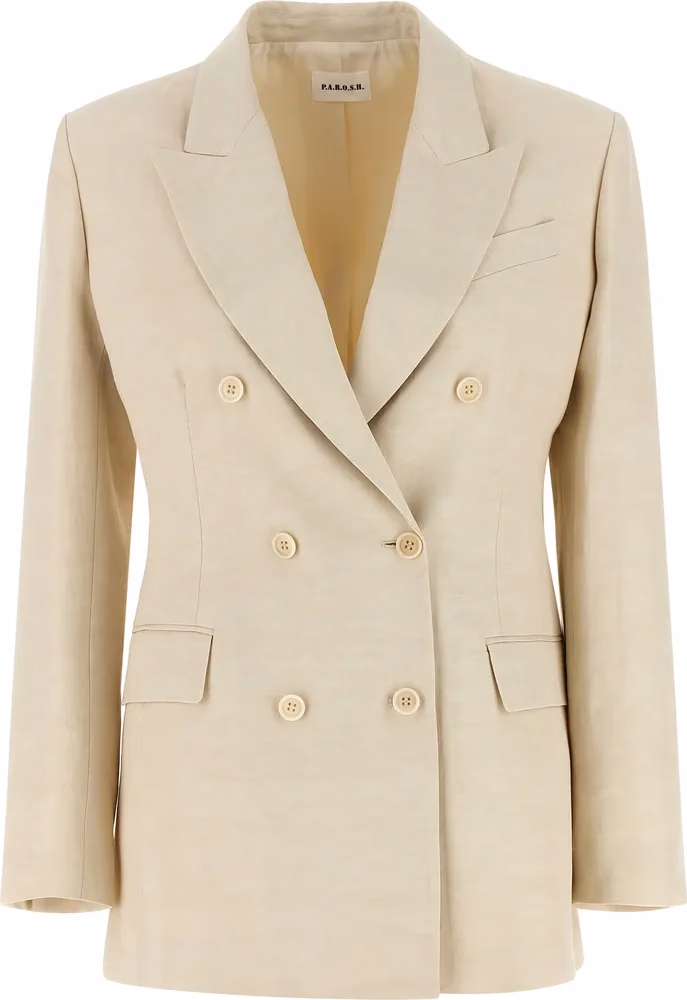 P.A.R.O.S.H. Beige Viscose Blazer