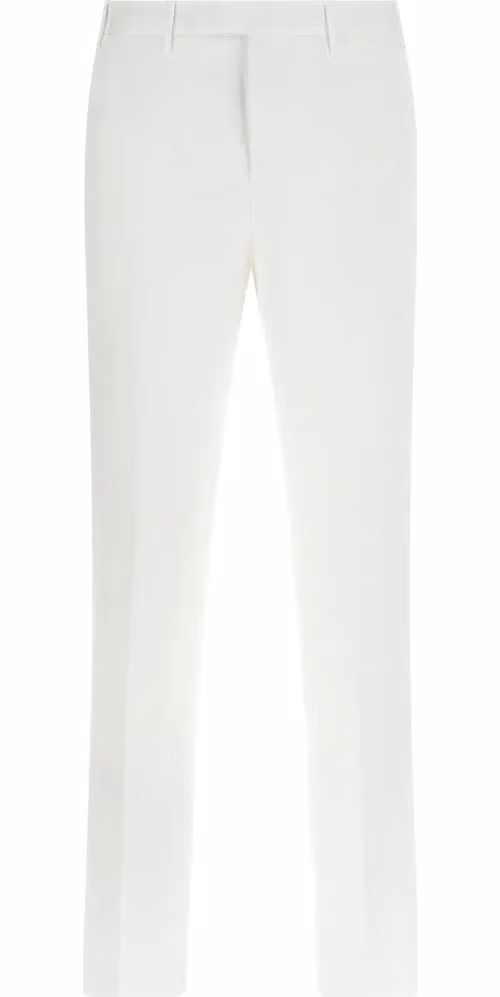 PT Torino White Cotton Dress Pants