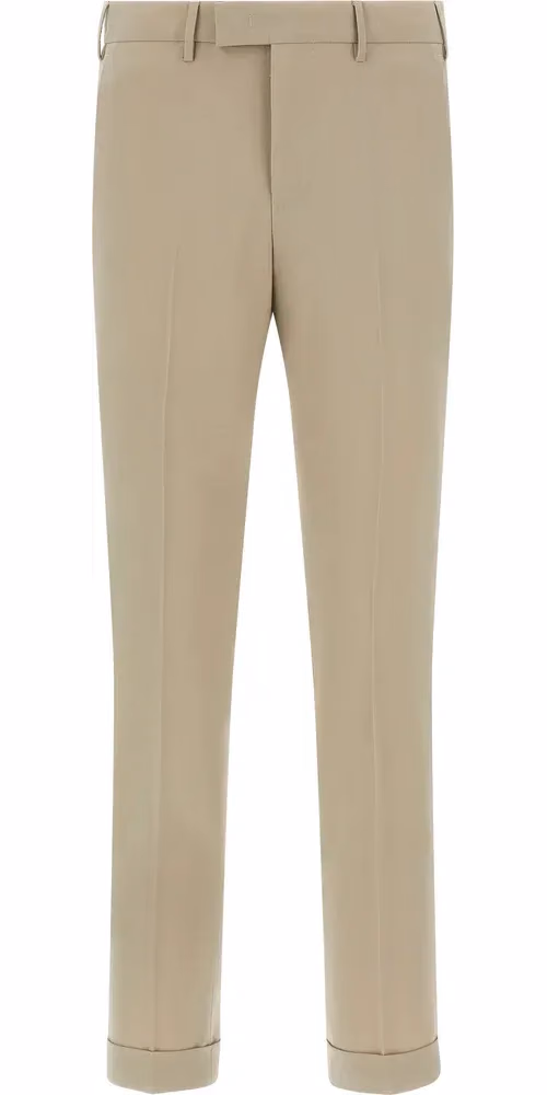 PT Torino Beige Virgin Wool Dress Pants