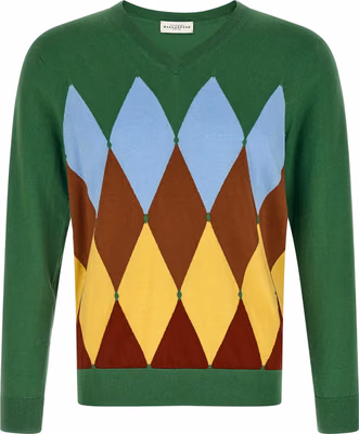 Bicolor Cotton Cardigan