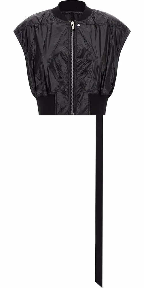 DRKSHDW Black Nylon Sleeveless Jacket