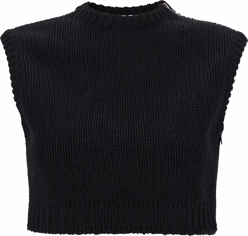 Max Mara Black Cotton Cardigan