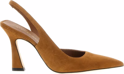 Brown Goatskin High Heel Pumps