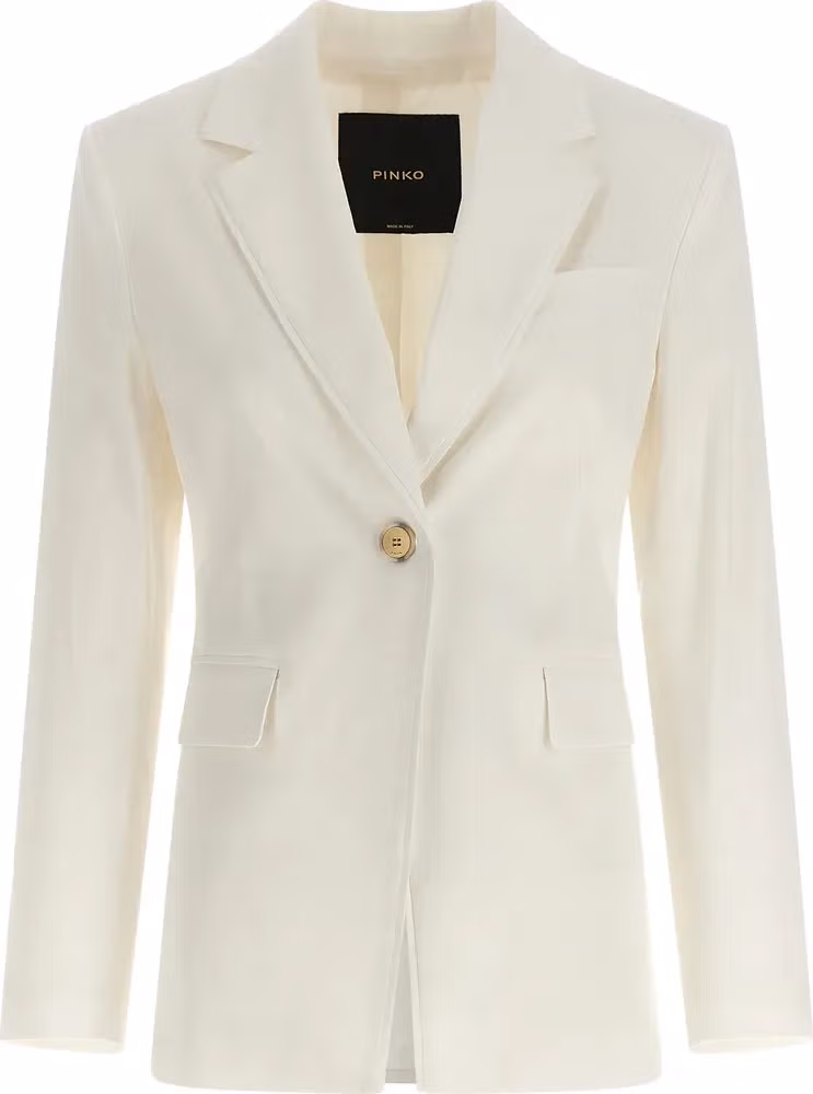 PINKO White Linen Blazer