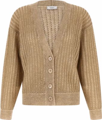 Beige Viscose Cardigan