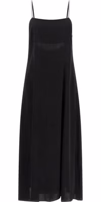 Black Viscose Long Dress