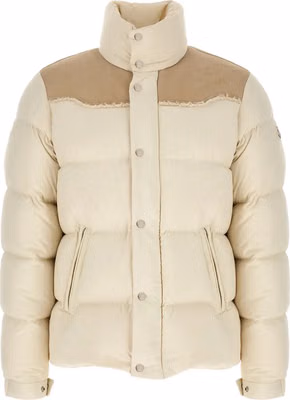 Beige Polyamide Full-Length Jacket