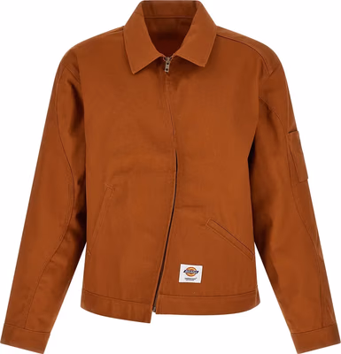 Brown Polyester Shell Jacket